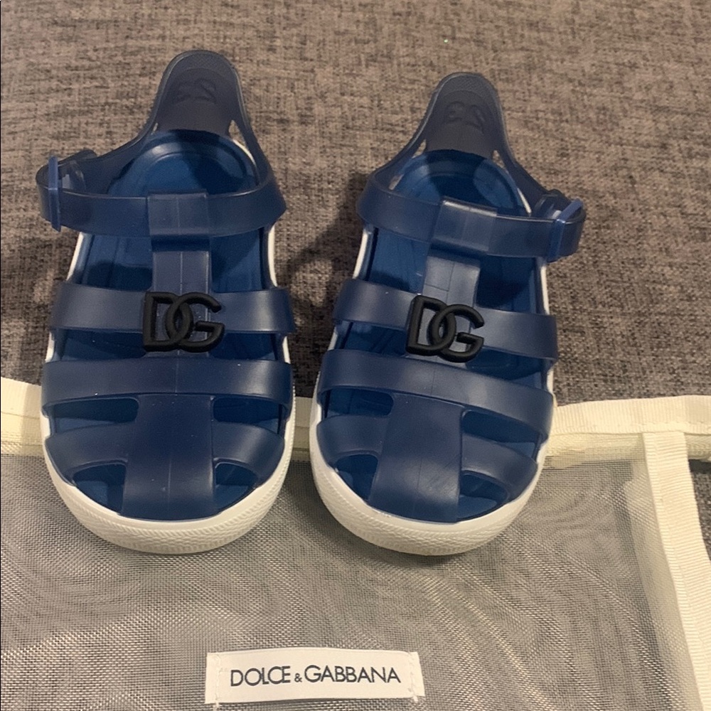 Dolce & Gabbana Kids Blue Sandals